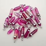 -Gemas de cristal: piedras rodantes de cristal irregulares, varios cristales utilizados para reiki, curación, meditación, equilibrio de chakras o rituales. También se puede utilizar junto con la varita de chakra. Decora tu casa