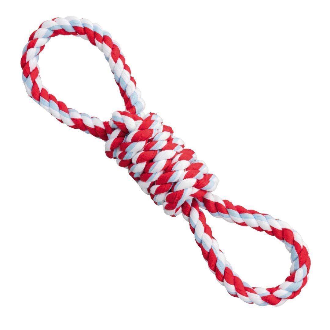 Trixie: - Playing Rope with 2 Hand Loops | Non-Toxic Tug Toys for Puppies and Adult Dogs | Made with Cotton and Polyester Mix for Extra Durability, Helps Massage Your Dogs Gums – 38 cm (B09NDYDPHP) Amazon Price History, Amazon Price Tracker