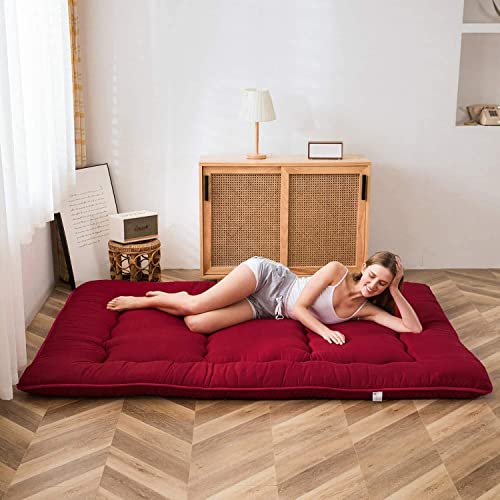 image for MAXYOYO Japanese Floor Mattress Futon Mattress, Thicken Sleeping Pad F