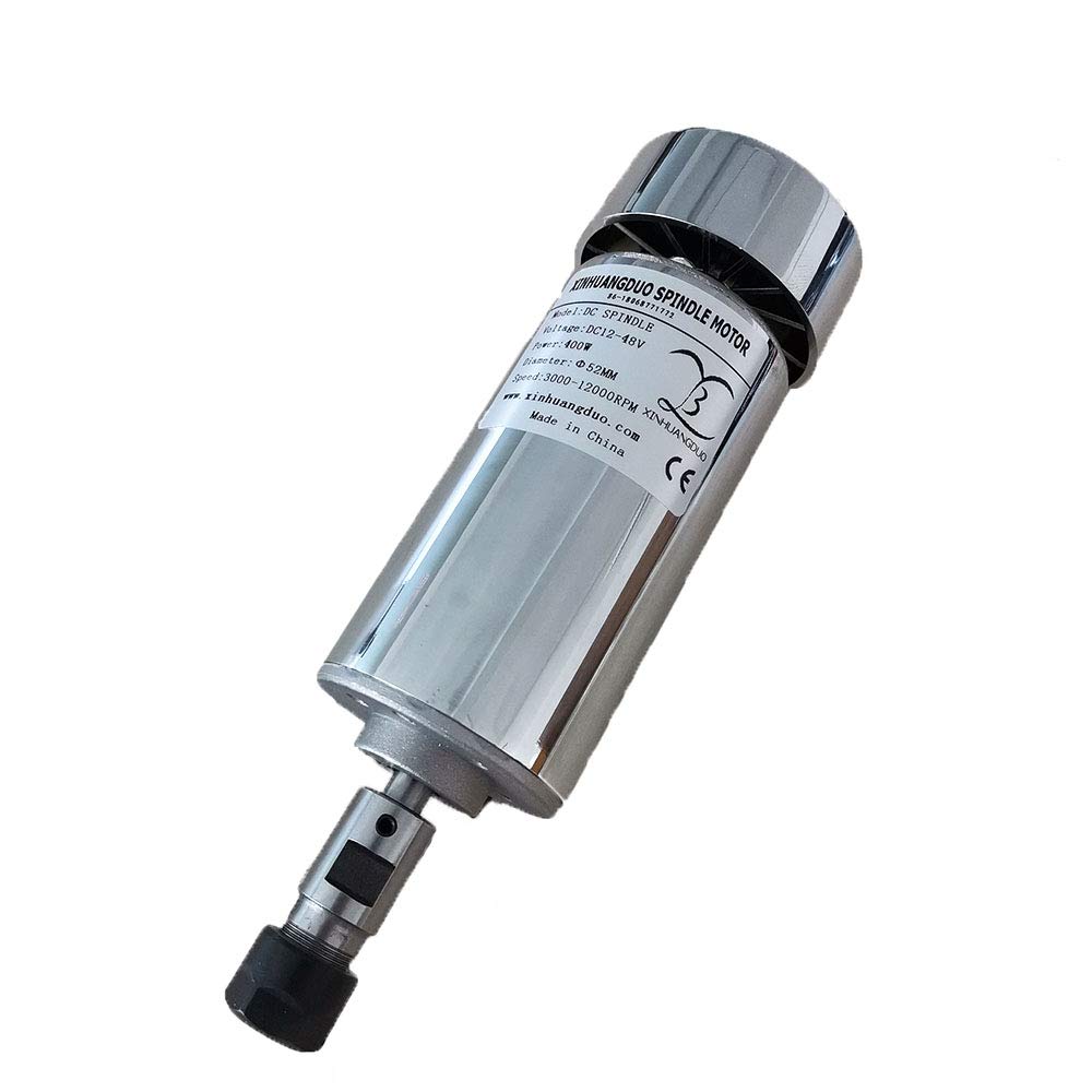 0.4KW dc motor 400w cnc spindle motor 400w High Speed Brush Spindle Motor for CNC Engraving Machine,with fan and ER11A collets motor spindle for engraver