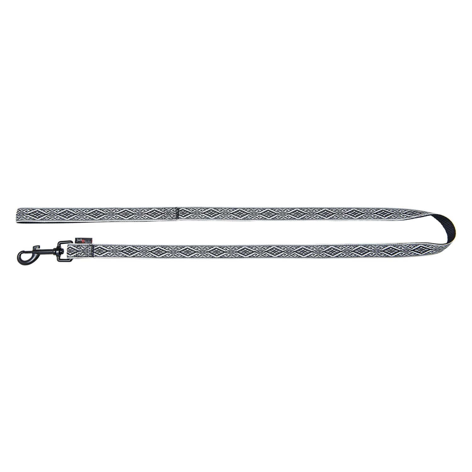 JACK AND VANILLA, Ibiza Dog Lead, Black, Size 15 mm x 120 cm