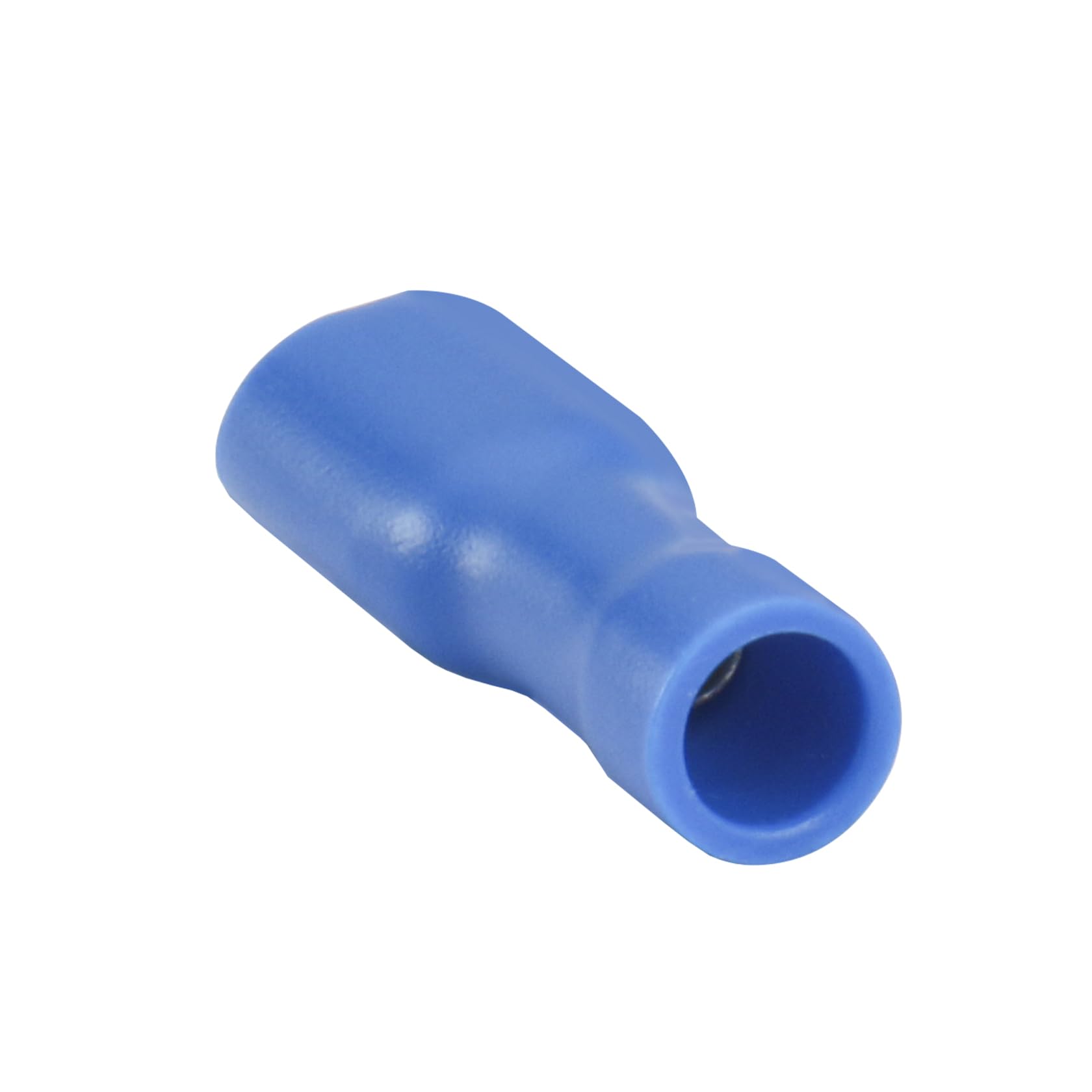 Heschen 100 morsetti per cavo femmina a sgancio rapido in vinile, completamente isolati, FDFD2-187, 4,8 x 0,5 mm, per 1,5-2,5 mm² (16-14 AWG), colore blu, confezione da 100 pezzi