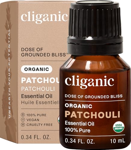 Cliganic Organic Patchouli Essential Oil - 100% Pure Natural Undiluted, for...