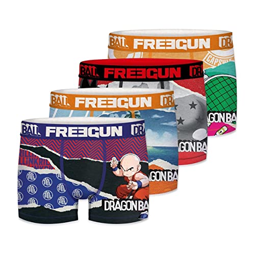 FREEGUN Calzoncillos Hombre Boxer Dragon Ball, Ropa Interior Hombre Stretch y Transpirable (Lote de...