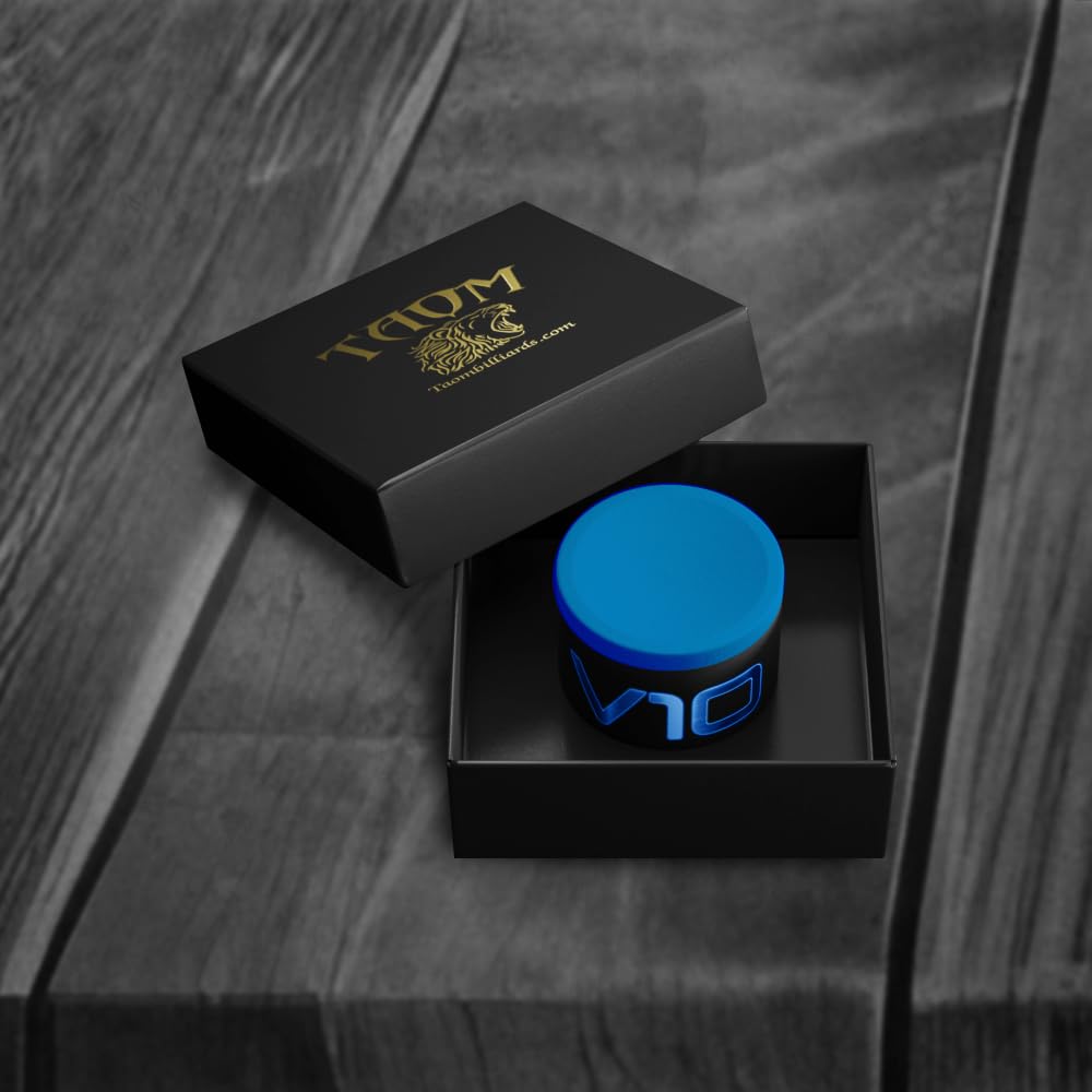 TAOM V10 Queue de billard Craie Bleue Boîte