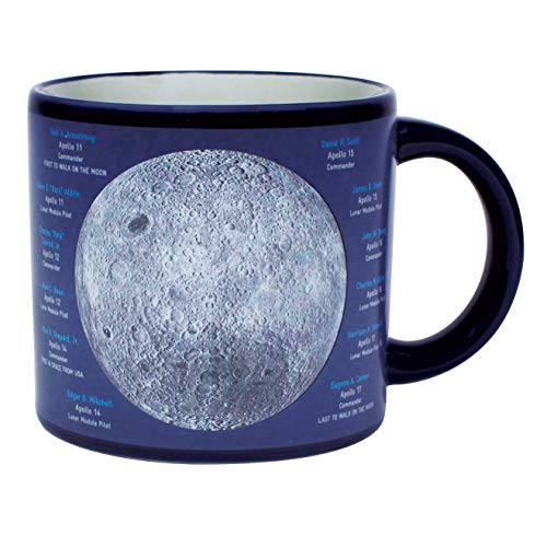 Taza lunar que cambia color al calentar 14 oz cerámica miniatura 6