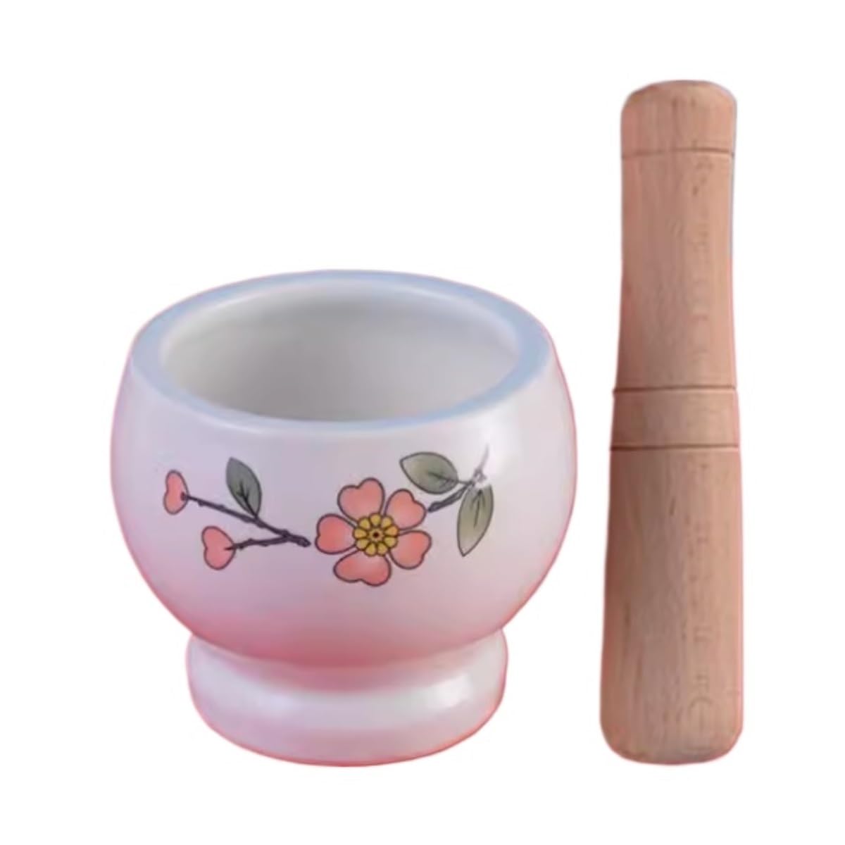 Moździerz i Tłuczek Tłuczek Do Czosnku Domowego Ceramiczny Ręczny Staromodny Młynek Zestaw Rozszerzeń Zestaw Kuchenny