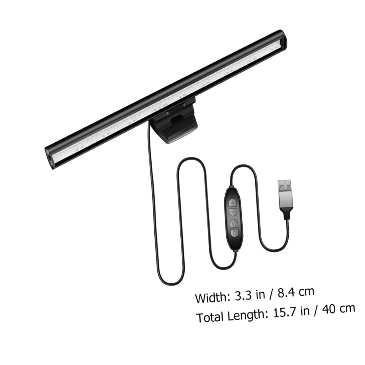 TOBBOMEY 1set Computer Screen Hanging Light Bar Three Color Temperatures Eye Led Monitor Light for Home Office and School Use