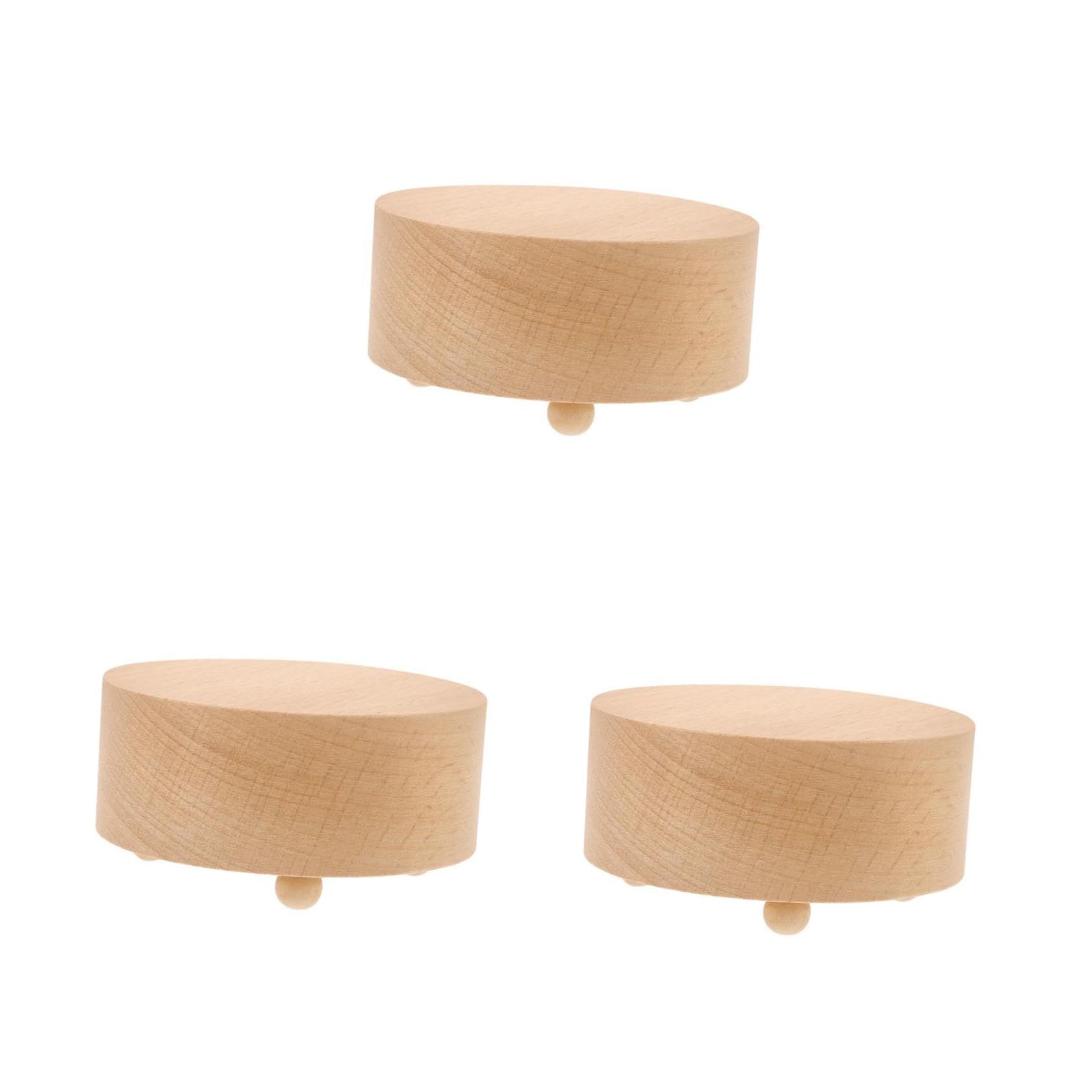 TOPBATHY Carillon Fai da Te con Base in Legno da 3 Pezzi