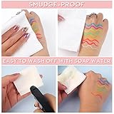 BOBISUKA 8 Colors UV Neon Liquid Eyeliner Set, Matte Colored Eyeliners Pen, Colorful Waterproof Smudge-proof Pigmented Graphic Liners, Delineadores de Colores Para Ojos Eye Makeup Gift Kit - Image 6