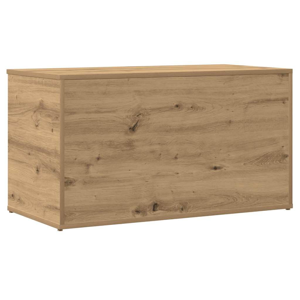 vidaXL Coffre de rangement chêne artisanal 84x42x46 cm bois ingénierie, coffre, boîte de rangement, armoire de rangement, coffres, boîtes de rangement