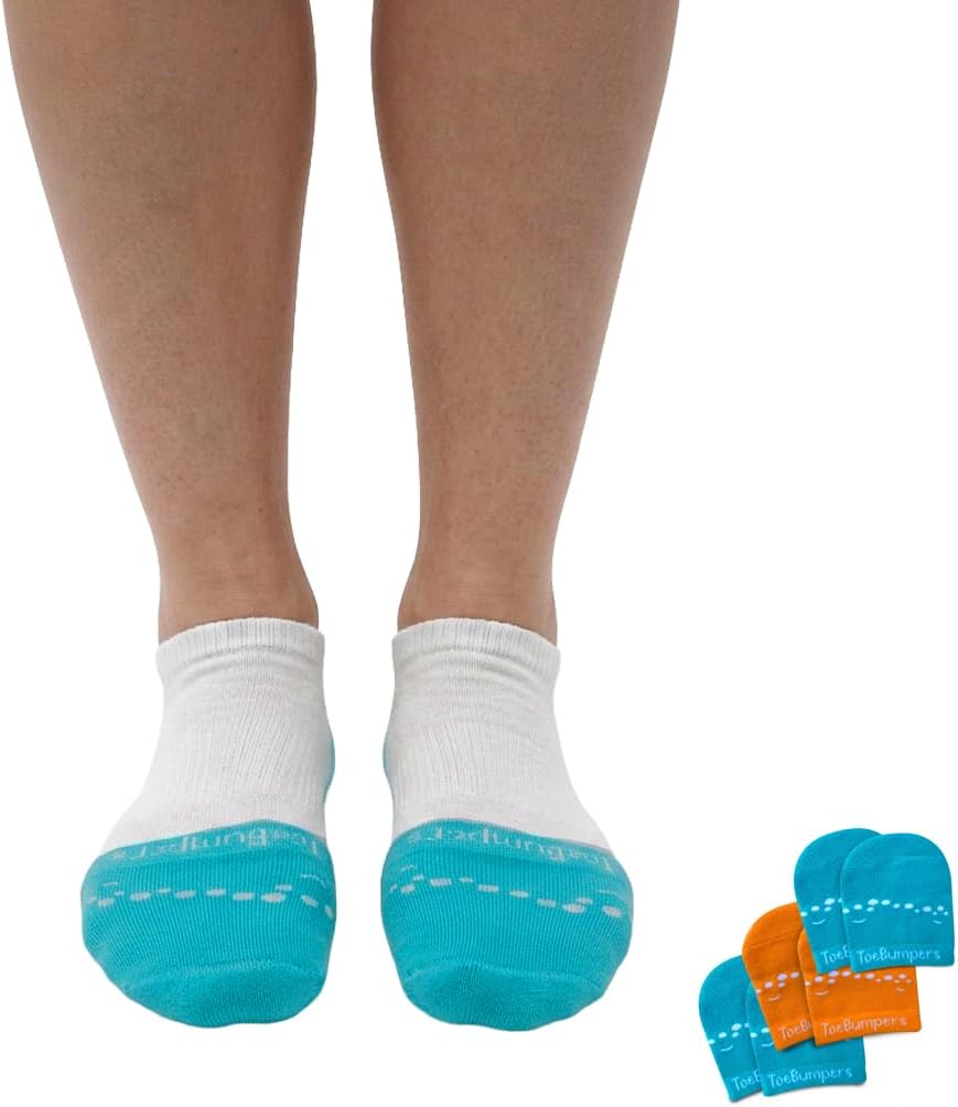 Women's Toe Protection Socks - Stop Black Toenails & Toe Bang - Runners, Skiers & Court Sports - Size 6-10