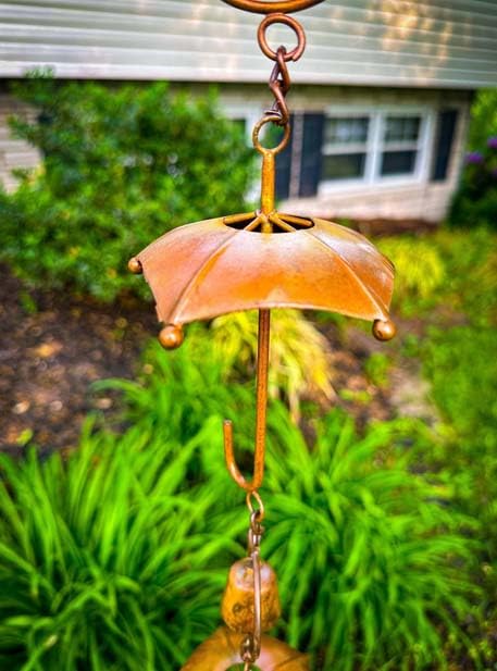 Chaîne de pluie pour balcon et terrasse décoration de cour style bord de mer
