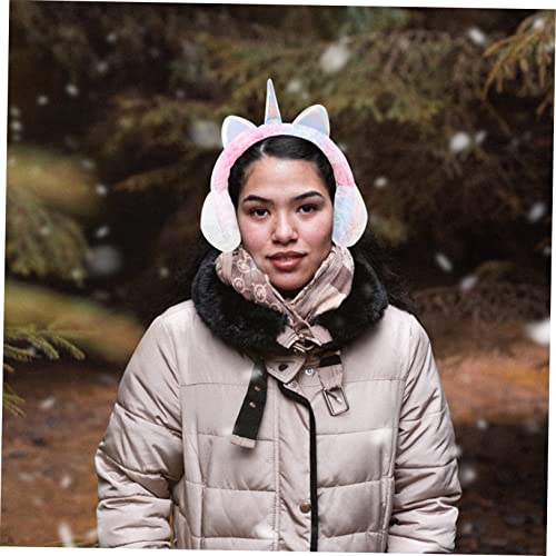 Cartoon Unicorn Winter Ear Protector Plush Girl Ear Warmer for Outdoor Cold Weather3