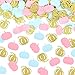 500 Pcs Pumpkin Confetti Baby Shower Party Decorations Thanksgiving Fall Glitter Confetti Gold Blue Pink Table Decorations Halloween Pumpkin Decoration for Girl Boy Gender Reveal Birthday Supply