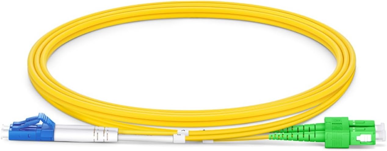 XTND Connect Fiber Optic Patch Cord LC/UPC - SC/A PC Single Mode 9/125µm Duplex 3mm LSZH Yellow Color, Fiber Optic Jumper Part Number : XTNDIPC02DXA1030SALA (20 Meter)