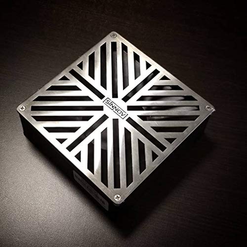 New Product USA Made - Sinnov - 6" x 6" Premium Outdoor Modern Paver Size Drain Grate - Use with both 3" or 4" Drain Pipe, PVC or Flexible Pipe (Stainless Steel)