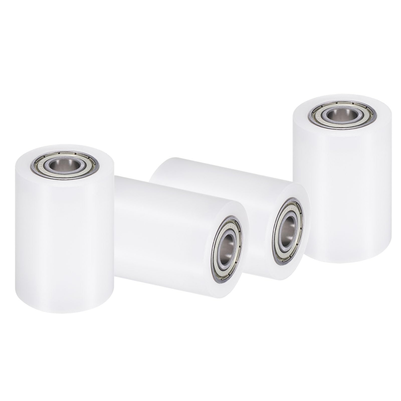 uxcell 2Pcs Nylon Roller Wheel with Bearings, 5/8" Bore x 1-7/8" Width x 4-3/4" Length, CNC Guiding Wheel Flat Belt Idler, Nylon Pulley (White) — Amazon image 19