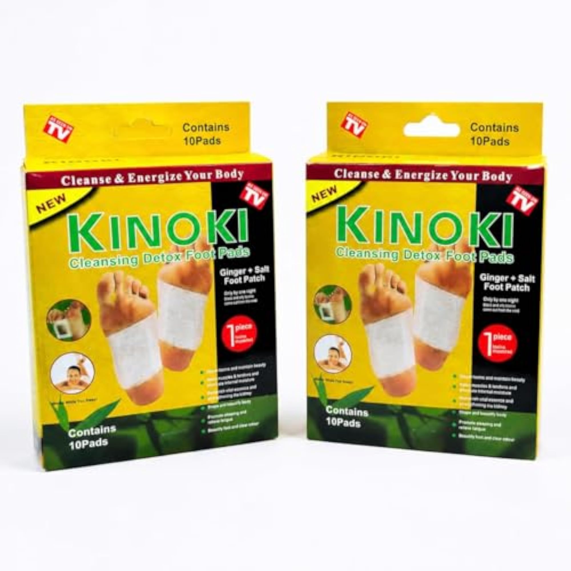 Kinoki Detox Foot Pads Ginger & Salt Adhesive Patches