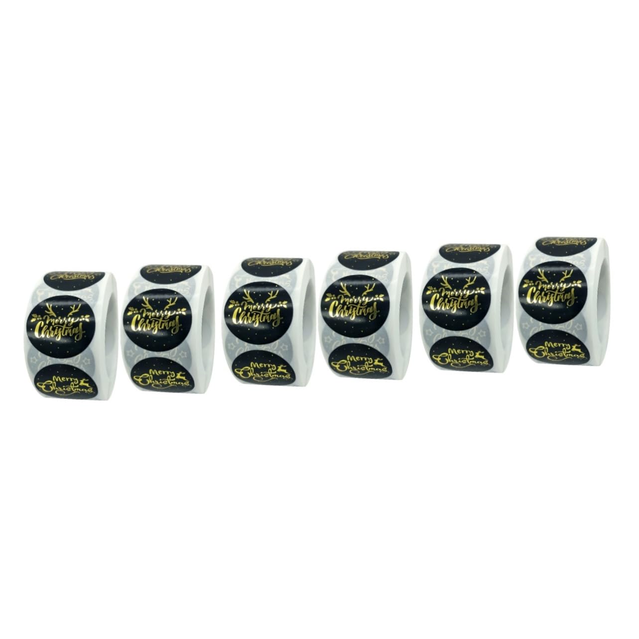 Lurrose 3 Set Adesivi Natalizi in Oro Caldo Biglietto Ornamenti Premio Adesivi Per Pacchetti Fili Natalizi Applicato Etichetta Di Chiusura Adesivo Del Sacchetto Di Imballaggio 2 * 3