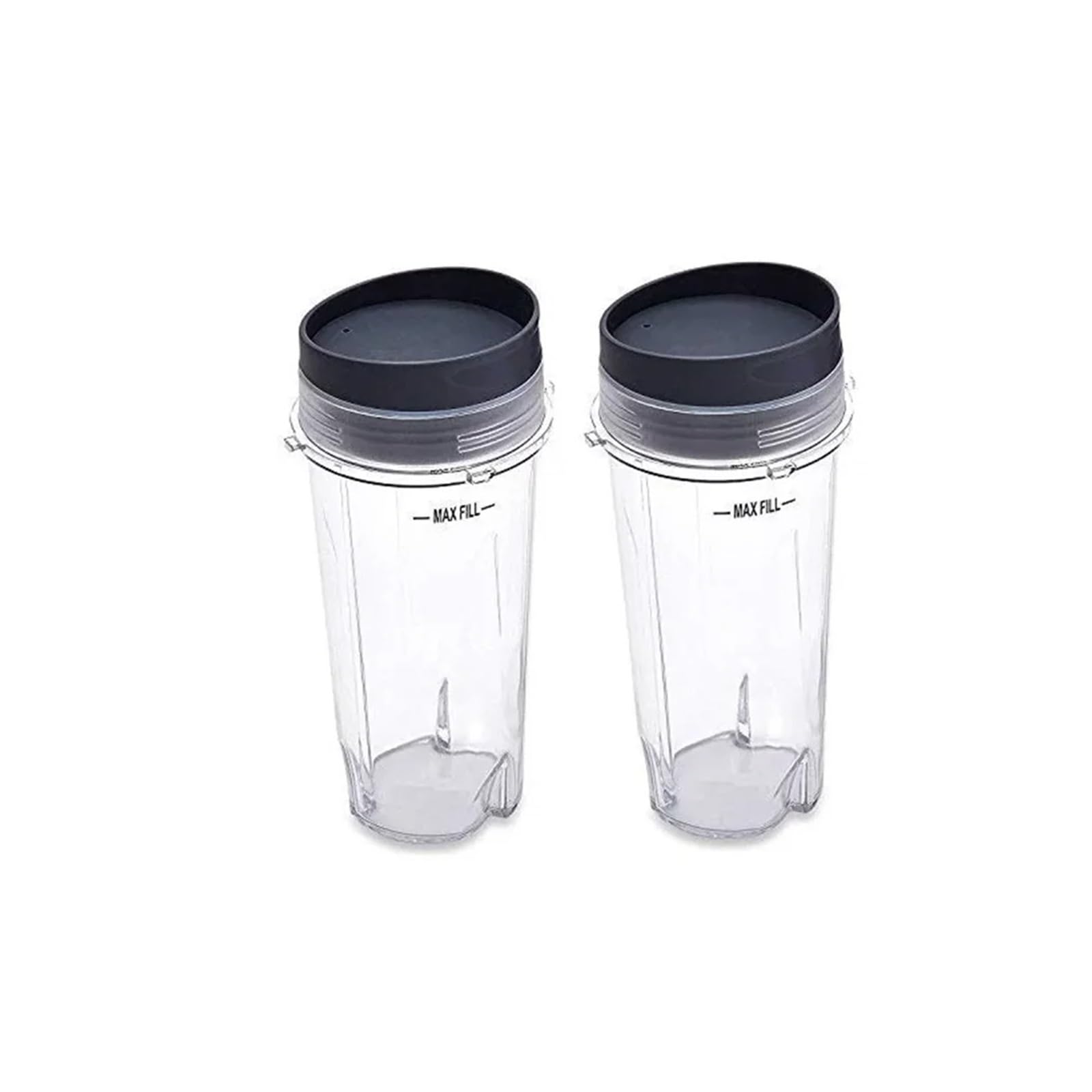 2 Tazze Blender 16oz Con Coperchi Compatibile con Nutri Ninja BL660