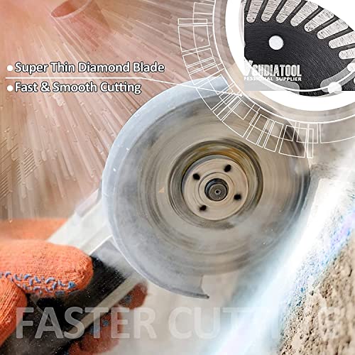 SHDIATOOL Tile Diamond Saw Blade, 3pcs 3In/75mm x Arbor 3/8In/10mm for Ceramic,Hard Porcelain,Glazed Tiles Dry Cutting Disc