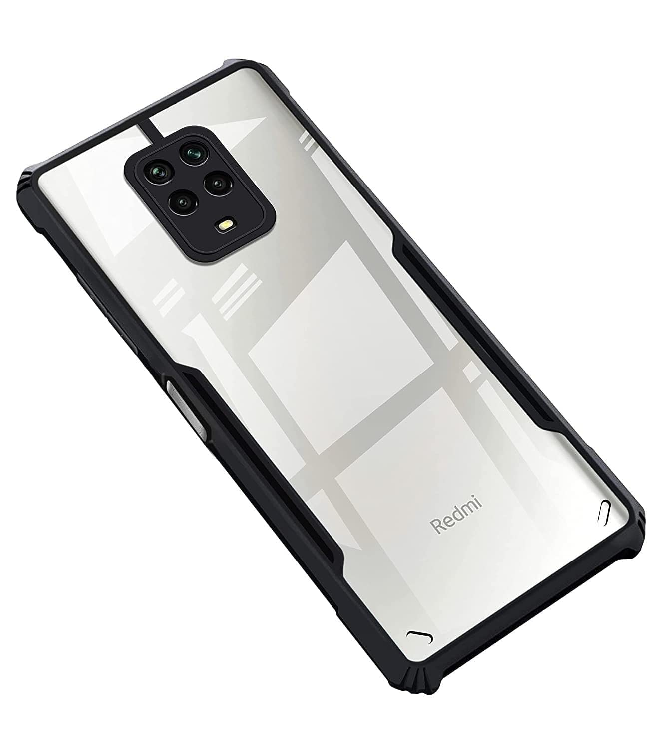 CELLUTION Case Ultra Thin Clear PC Back with TPU Phone Back Cover Case Shock Proof Slim Armor Back Cover Case for Redmi Note 10 Lite/Note 9 Pro/Note 9 Pro Max/Poco M2 Pro (Transparent Black) (B0C15356QY) Amazon Price History, Amazon Price Tracker