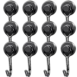 Mikede G20 12P-b Neodym-Magnethaken 12 Stück