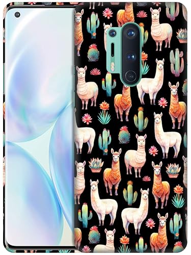 Coque OnePlus 8 Pro GlamCase anti-rayure fine plastique rigide lama blanc