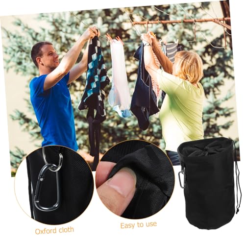 Garneck 4-Piece Garment Bag Set with Hanger Clips - Multi-Functional Oxford Cloth Clothesline Peg Organizer for Home and Outdoors - Image 2