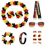 SGZIOO 7-Teilig Deutschland Fanartikel, Fanpaket EM Fußball, EM Deko...