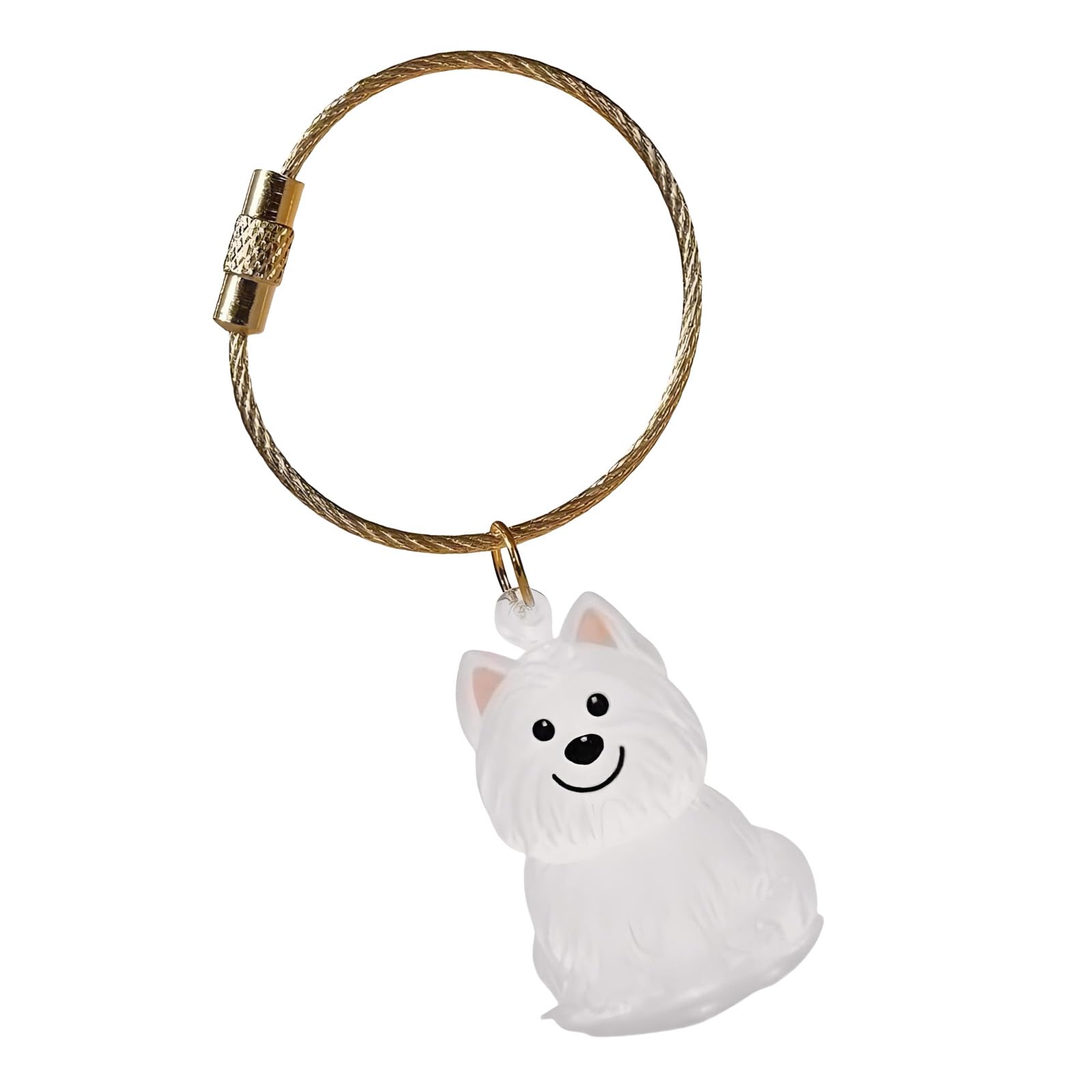Kalttoy West Highlands Pet Memorial Keychain Dog Hair Box For Preserving Dog Hair Or Cremation Ashes In Durability Box Keyring Pet Keychain