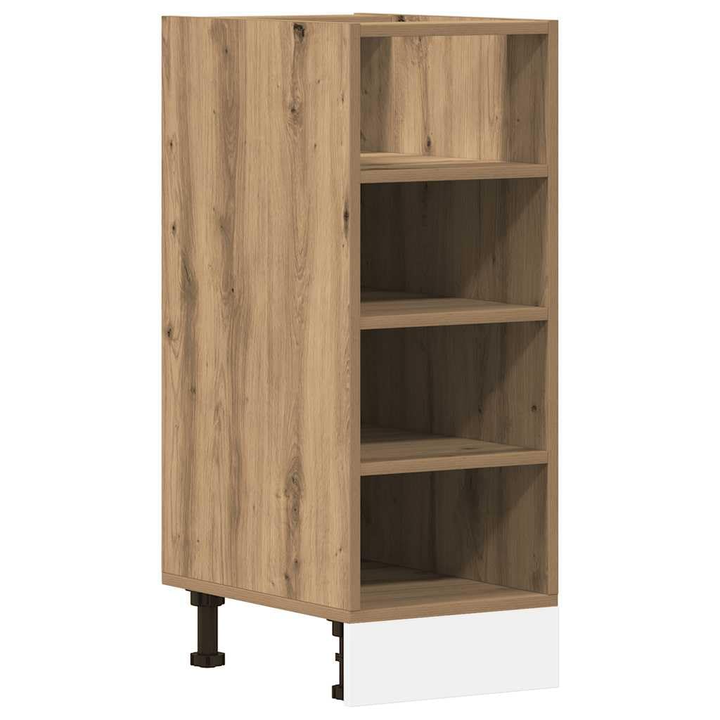 vidaXL Unterschrank Riga Artisan-Eiche 30x44,5x81,5 cm Holzwerkstoff,Küchenschrank, Gastronomieschrank, Gastro Möbel, Küchenmöbel, Aufbewahrungsschrank