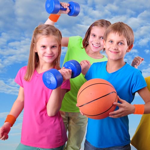 Image of Bememo 12 Pack Wristbands Sweatband for Women Men, Neon Colored Sport Wrist Bands, Tennis Football Basketball Sweatbands, Moisture Wicking Arm Bands for Working Out