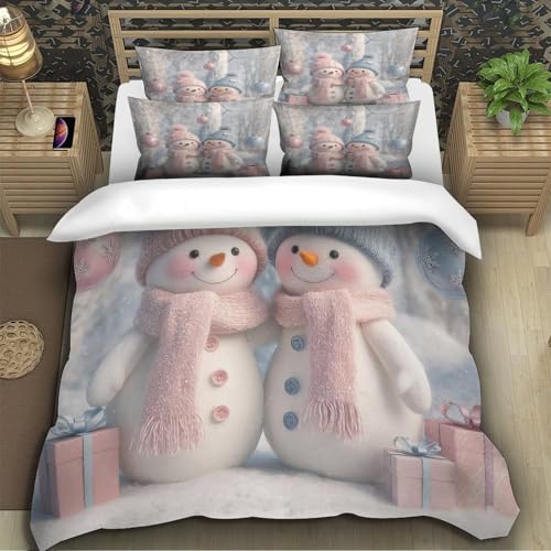 Housse de couette microfibre avec fermeture éclair pour lit XXL