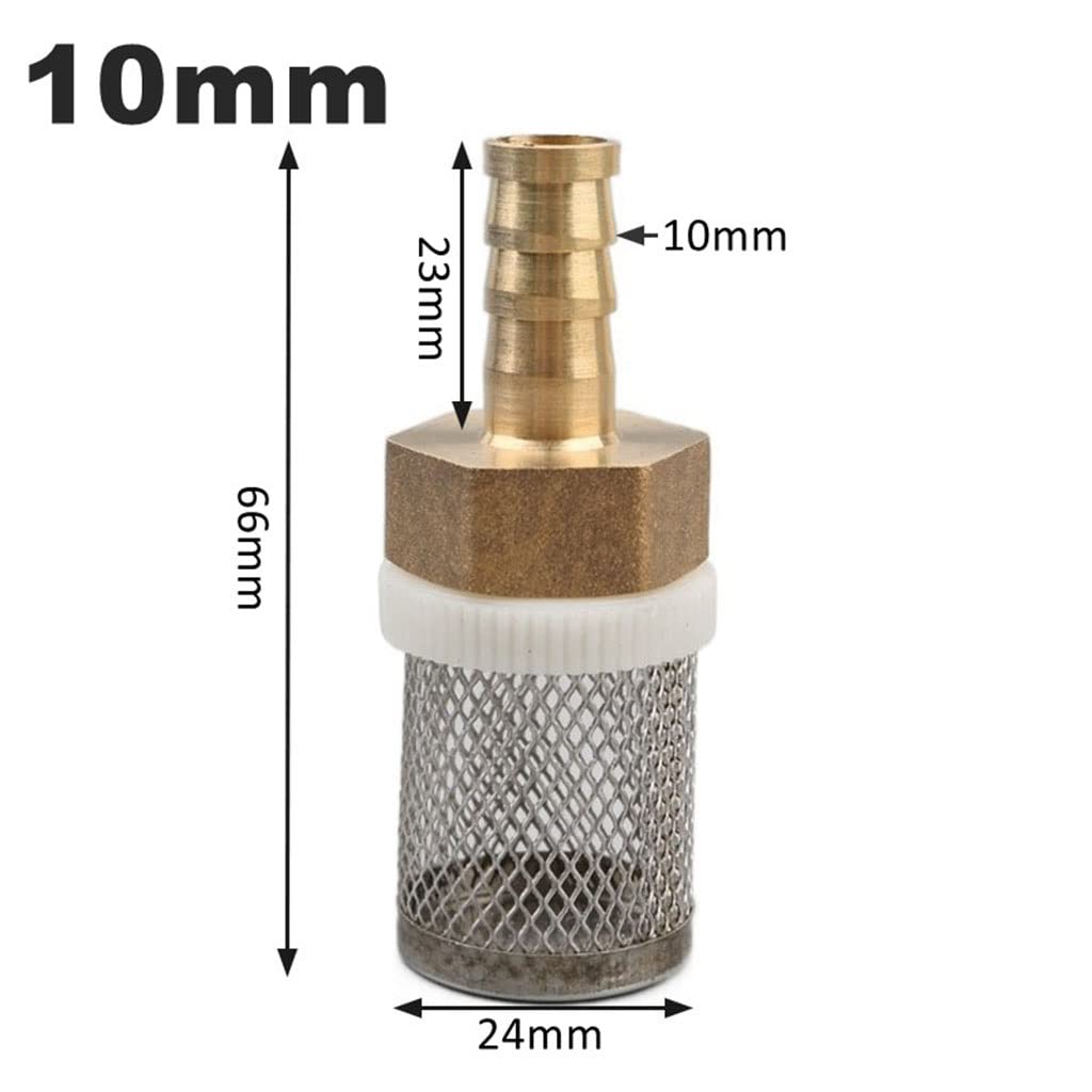 Filtro para Bomba de Agua, 1 Uds. Filtro de Manguera 6~19mm for Lavado Coches, riego jardín, Filtro Bomba pulverizadora latón(10mm)