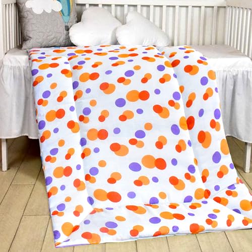 Image of VParents Cotton Crib Sheet for New Born Baby, Soft Cotton Godadi Set for Baby, Godari Bedding Set of 5, Multicolor