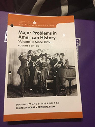 Major Problems in American History, Volume II, ... 1305865308 Book Cover