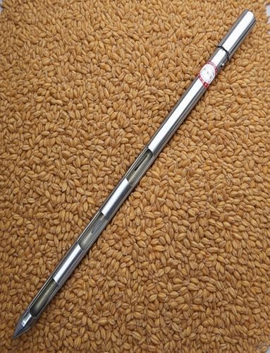 Stainless Steel Grain Probe Sampler - 3 Zone Thief for Cement & Fertilizer - 100cm/3.28ft Solid Sampling Tool | Durable & Accurate Soil Tester