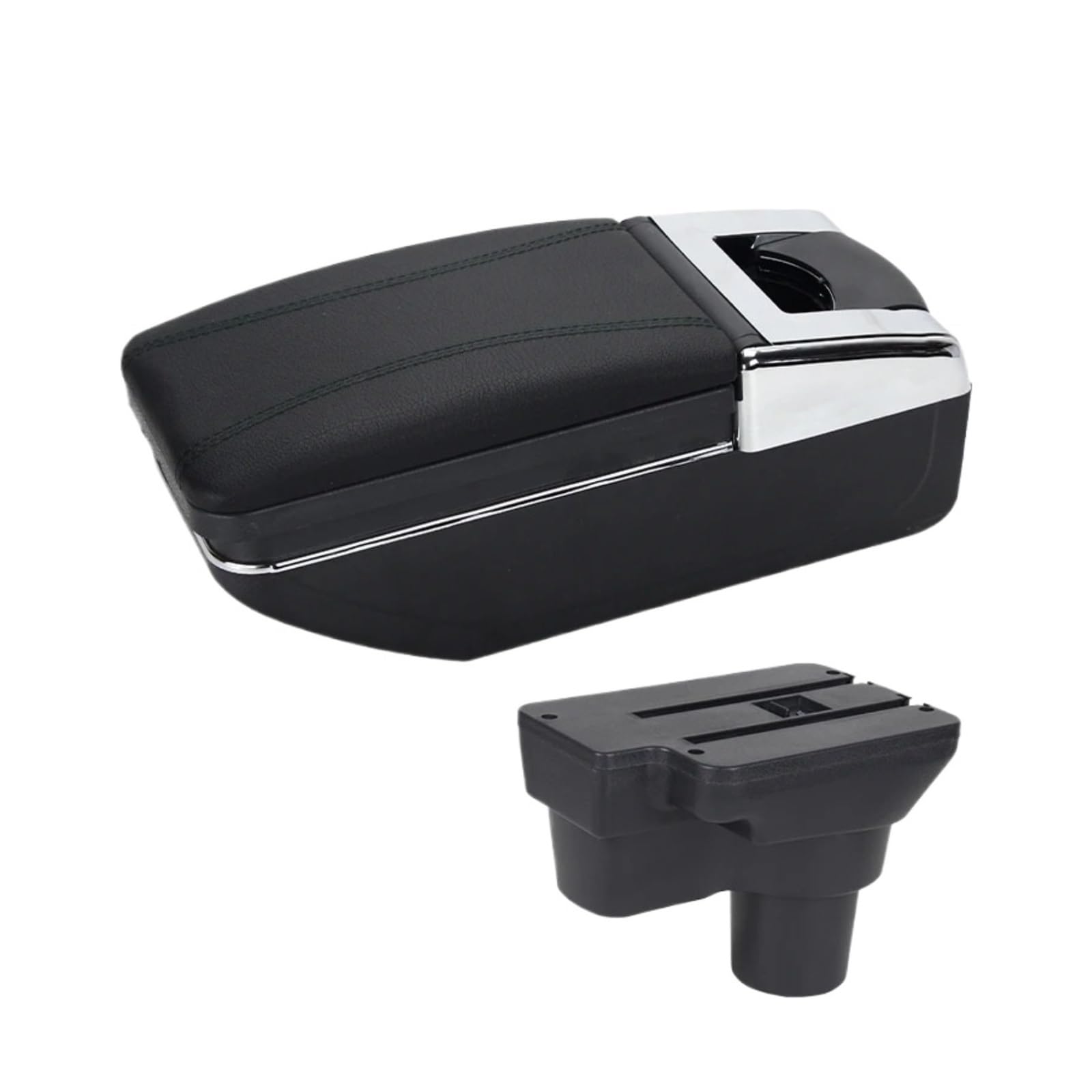 UMDJJU For Hyundai For Solaris 2 For Accent For Verna 2017 2018 2019 2020 2021 2022 Armrest Box Car Central Storage Car Centre Console Armrest Box(A2 Black line NO USB)