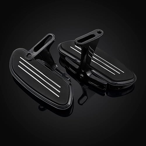 Miniatura 6 de RearBlack - Kit de soporte para estribo de pasajero compatible con Harley Streamliner Style Touring Road Street Glide 1993-2021 2022 2023