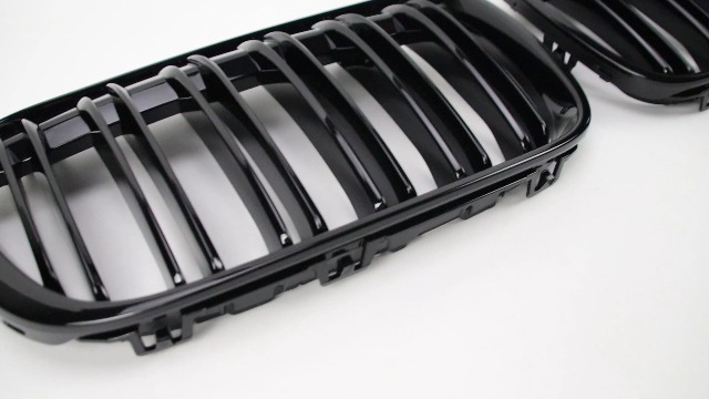 Front Kidney Hood Grille Grill Compatible With BMW X1 F48 F49 2016-2019