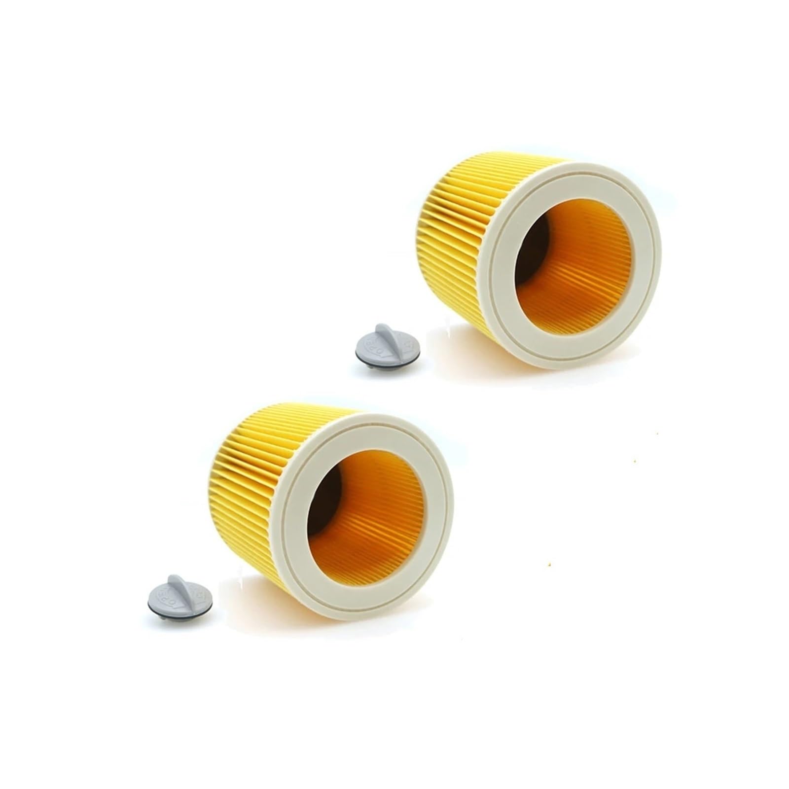 Accesorios para aspiradora Filtro HEPA, compatible con cartucho Karcher WD2250 WD3.200 MV2 MV3 WD3 Karcher (2 unidades)