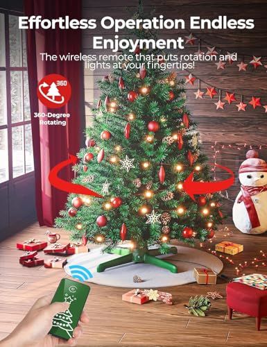 Springlift 2024 Upgrade Rotating Christmas Tree Stand, Adjustable Tree Stands With Remote Control For Up To 7.5Ft 120Lb Artificial Tree thumb #1
