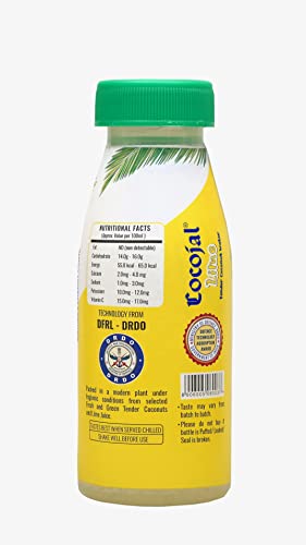 Image of Cocojal Lime Tender Coconut Water | No Added Preservatives | No Added Flavours | Not from Concentrate | 200 ml (Pack of 12)