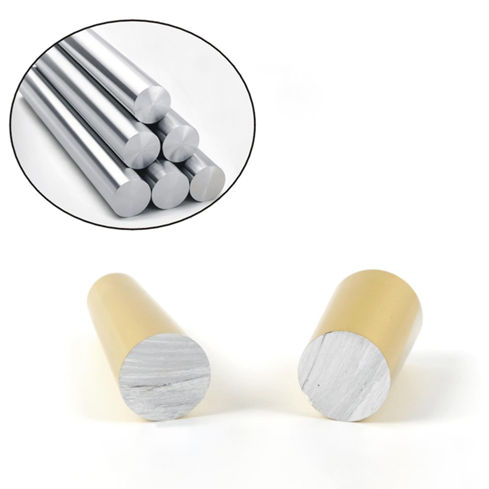 Patas para Muebles Regulables Dorado, 4Piezas Patas para Mesas Regulables Pies de Sofá Conicas para Armario Aleación de Aluminio | Anodizada Pata para Cama Altura Opcional 25cm Pies Gabinete 25cm/9.8"