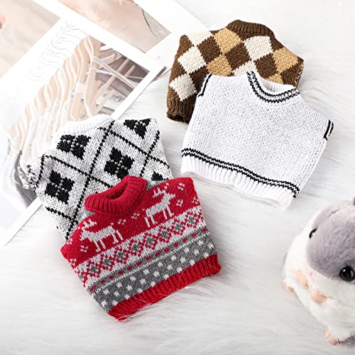 4 pieces guinea pig clothes costume for guinea pig ferret sweater bunny hamster clothing guinea pig outfits small animal warm vest winter pet sweatshirt rabbit apparel accessory cosy t-shirt 5 4 pieces guinea pig clothes costume for guinea pig ferret sweater bunny hamster clothing guinea pig outfits small animal warm vest winter pet sweatshirt rabbit apparel accessory cosy t-shirt - image 6