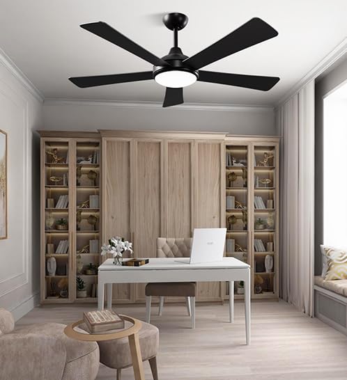 52" Autoday Ceiling Fan w/ Dimmable LED Light, Remote & Quiet DC Motor - image 9
