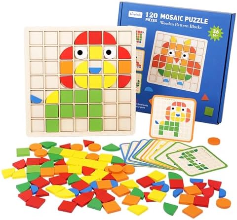 Montessori Juguetes a partir de 3 4 5 6 años, rompecabezas de mos...