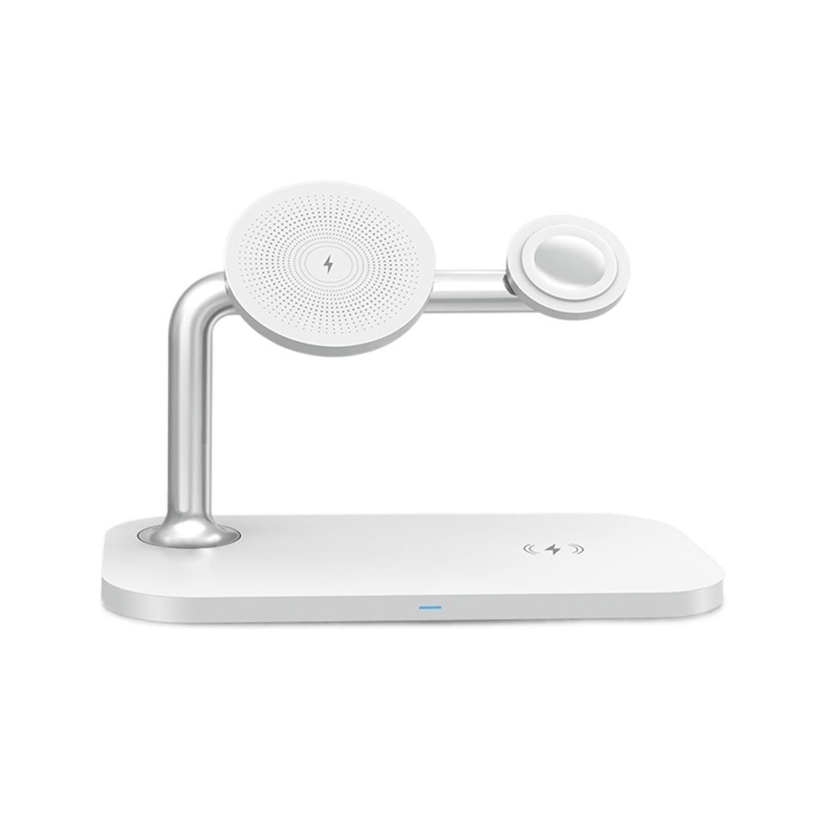 Caricabatterie wireless magnetico 3 in 1 for caricabatterie a induzione for telefono,Compatibilità universale(White)
